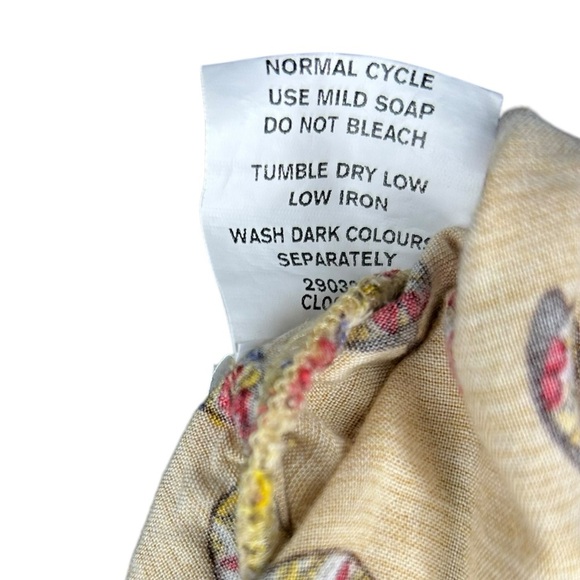 Wayward Fancies Eshakti Pleated Beige Tunic Disguise Print Women’s Size 2X-22W - Picture 7 of 10